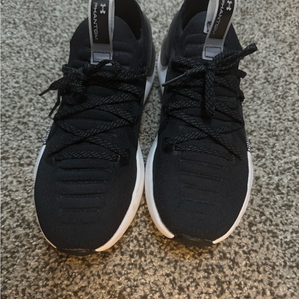 Under Armour Black and White Athletic Shoes